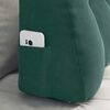 vidaXL Coussin de Dos Vert fonc&eacute; 80 x 24 x 50 cm Velours