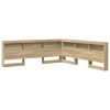 vidaXL T&ecirc;te de lit de rangement Ch&ecirc;ne sonoma 180 cm Bois d'ing&eacute;nierie