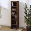 vidaXL Armoire &agrave; CD Ch&ecirc;ne marron 21x20x88 cm Bois d'ing&eacute;nierie