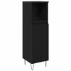 vidaXL Ensemble de mobilier de salle de bain 3 pcs Ch&ecirc;ne noir
