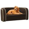 vidaXL Canap&eacute; pliable pour chien Marron 76x71x30 cm Coussin lavable