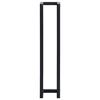 vidaXL Porte-serviette Noir 12,5x12,5x60 cm Fer
