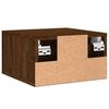 vidaXL Table de chevet murale ch&ecirc;ne marron 35x35x20 cm