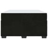 vidaXL Cadre de lit avec matelas Noir 120 x 200 cm tissu
