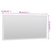 vidaXL Ensemble de meubles de salle de bain 2 pcs blanc brillant