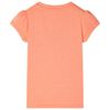 T-shirt enfant &agrave; manches courtes orange n&eacute;on 140