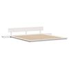 vidaXL Cadre de lit Blanc 180 x 200 cm bois