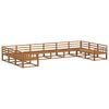 vidaXL Ensemble de canap&eacute;s d'ext&eacute;rieur 10 pcs Naturel