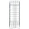 vidaXL Panier de gabions arqu&eacute; 100x50x100/120 cm Fer galvanis&eacute;