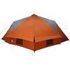 vidaXL Tente tipi avec toit Gris et orange 490 x 410 x 210 cm