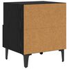vidaXL Cabinet de chevet 2 pcs Ch&ecirc;ne noir 40 x 35 x 47.5 cm