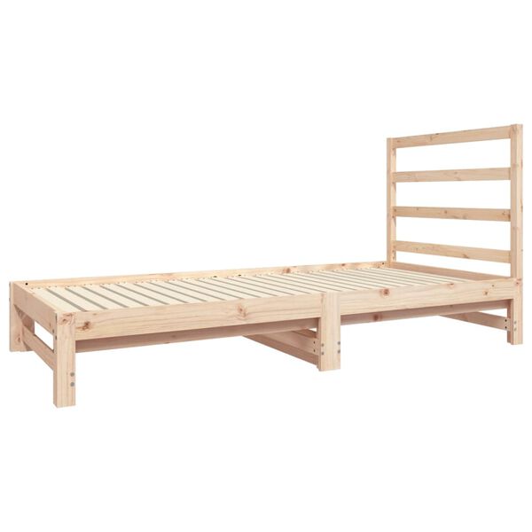 vidaXL Lit coulissant sans matelas 2x(90x190) cm
