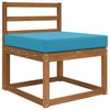 vidaXL Coussin de canap&eacute; d'ext&eacute;rieur Bleu royal 60 x 60 x 8 cm