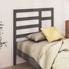 vidaXL T&ecirc;te de lit Gris 96x4x104 cm Bois massif de pin