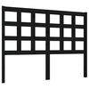 vidaXL T&ecirc;te de lit Noir 125,5x4x100 cm Bois massif de pin