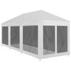 vidaXL Tente de r&eacute;ception avec 8 parois en maille 9 x 3 m