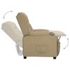 vidaXL Fauteuil inclinable Cappuccino Similicuir