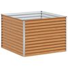 vidaXL Jardini&egrave;re sur&eacute;lev&eacute;e Marron Clair 98 x 100 x 68 cm