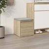 VidaXL Tiroir bo&icirc;te Ch&ecirc;ne sonoma 40,5x40x40 cm Bois d'ing&eacute;nierie