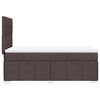vidaXL Sommier &agrave; lattes de lit avec matelas Marron fonc&eacute; 90x200 cm