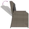vidaXL Salon de jardin 7 pcs avec coussins Gris R&eacute;sine tress&eacute;e