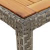 vidaXL Ensemble &agrave; manger jardin et coussins 7 pcs gris rotin