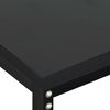 vidaXL Table console Noir 220x35x75,5 cm Verre tremp&eacute;