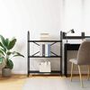 vidaXL &Eacute;tag&egrave;re Ch&ecirc;ne noir 80 x 30 x 109 cm Bois d'ing&eacute;nierie