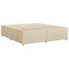vidaXL Cadre de lit sans matelas cr&egrave;me 200x200 cm tissu