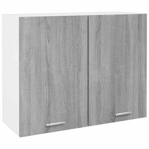 vidaXL Armoire suspendue Lyon gris Sonoma 80x31x60cm bois d'ing&eacute;nierie