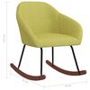 vidaXL Chaise &agrave; bascule Vert Tissu