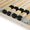 vidaXL Sommier &agrave; lattes sans matelas avec 28 lattes 7 zones 120x200 cm
