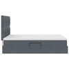vidaXL Lit avec rangement et matelas Gris fonc&eacute; 140 x 190 cm Velours
