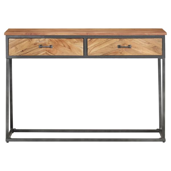 vidaXL Table console 110x35x75 cm Bois d'acacia massif