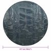 vidaXL Film solaire de piscine flottant PE 417 cm Noir et bleu