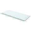 vidaXL Panneaux d'&eacute;tag&egrave;re 2 pcs Verre Transparent 60x20 cm