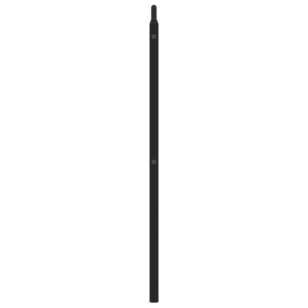 vidaXL T&ecirc;te de lit m&eacute;tal noir 200 cm