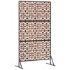 vidaXL &Eacute;cran de confidentialit&eacute; Gris 100 x 50 x 180 cm Acier patin&eacute;