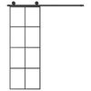vidaXL Porte coulissante avec kit de quincaillerie 76x205 cm Verre ESG