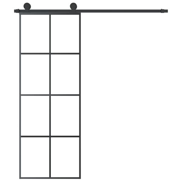 vidaXL Porte coulissante avec kit de quincaillerie 76x205 cm Verre ESG