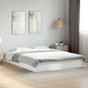 vidaXL Cadre de lit sans matelas blanc 150x200 cm bois d'ingénierie