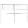 vidaXL T&ecirc;te de lit de remplacement m&eacute;tal blanc 140 cm