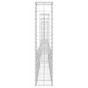 vidaXL Panier de gabion en forme de U avec 4 poteaux Fer 380x20x100 cm