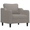 vidaXL Fauteuil Taupe 60 cm Tissu