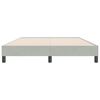 vidaXL Sommier &agrave; lattes de lit sans matelas gris clair 160x220cm