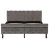 vidaXL Cadre de lit sans matelas gris velours 140x200 cm