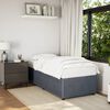 vidaXL Cadre de lit sans matelas gris fonc&eacute; 100x200 cm velours