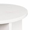 vidaXL Table basse 2 pcs Blanc Bois de pin massif
