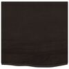 vidaXL Comptoir de salle de bain marron fonc&eacute; 60x60x2 cm bois trait&eacute;