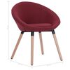 vidaXL Chaise de salle &agrave; manger Rouge bordeaux Tissu